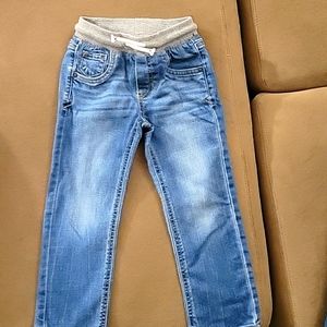 4T Cat & Jack Pull on with Drawstring Denim Jeans
